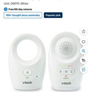 VTech White Baby Monitor